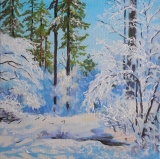 Olga Zakharova Art - Landscape - Snowbound Park 3